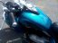 Nádrž motocykla Kawasaki s airbrushom, nalakovaná farbou Candy Cobalt Blue
