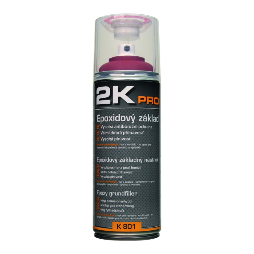2K PRO Epoxy Grundierung (rotbraun) – 400 ml Spray (351801)