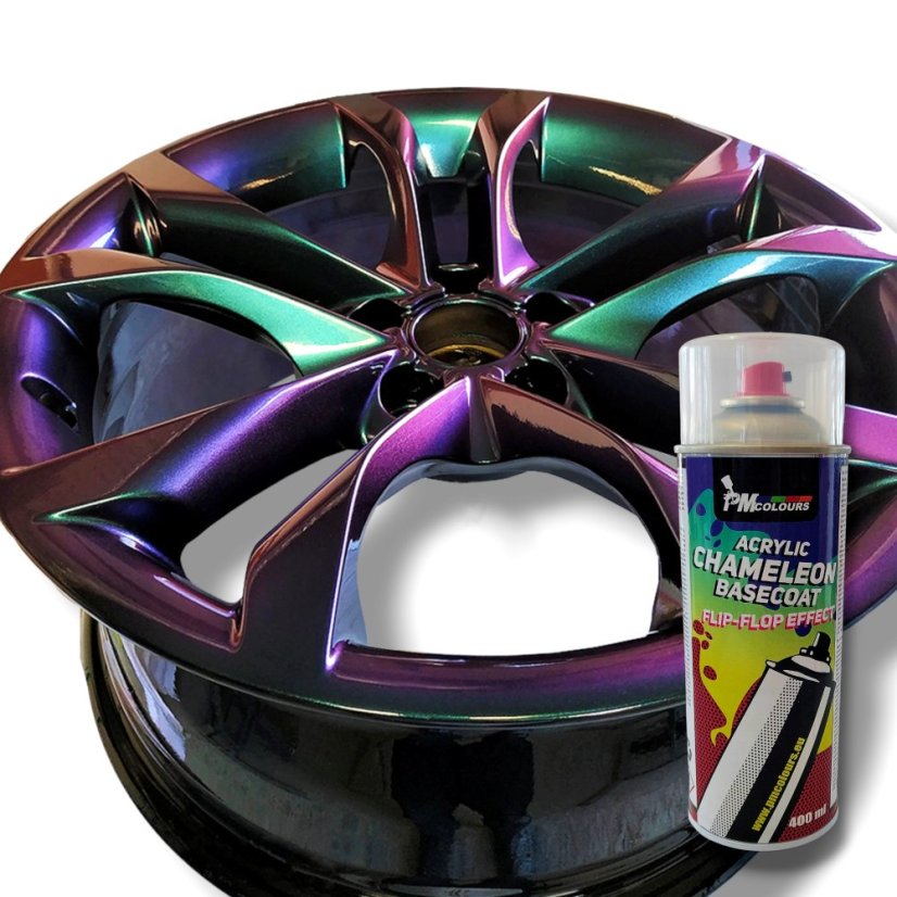 Flip Flop Lack mit MultiColor Chamäleon-Effekt GRÜN (grün-blau-violett), Spray 400 ml, PMcolours