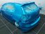 VW Golf VI v lakovacom boxe, zadný pohľad, nalakovaný farbou Candy Cobalt Blue