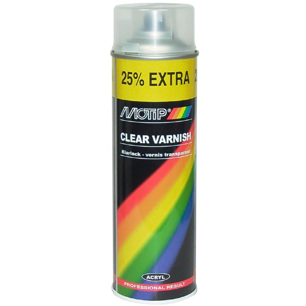 Lak čirý matný MOTIP Rally 500 ml sprej (04000)