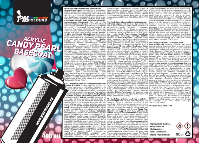 Candy Pearl Azure Blue – Blau 400 ml Spray, PMcolours