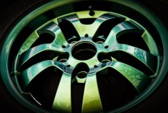 Flip Flop Lack mit MultiColor Chamäleon-Effekt ARMY (grün–blau), Spray 400 ml, PMColours