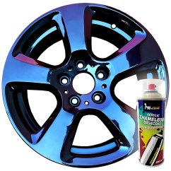 Flip Flop Lack mit MultiColor Chamäleon-Effekt LAVA (schwarz-rot-gelb), Spray 400 ml, PMcolours