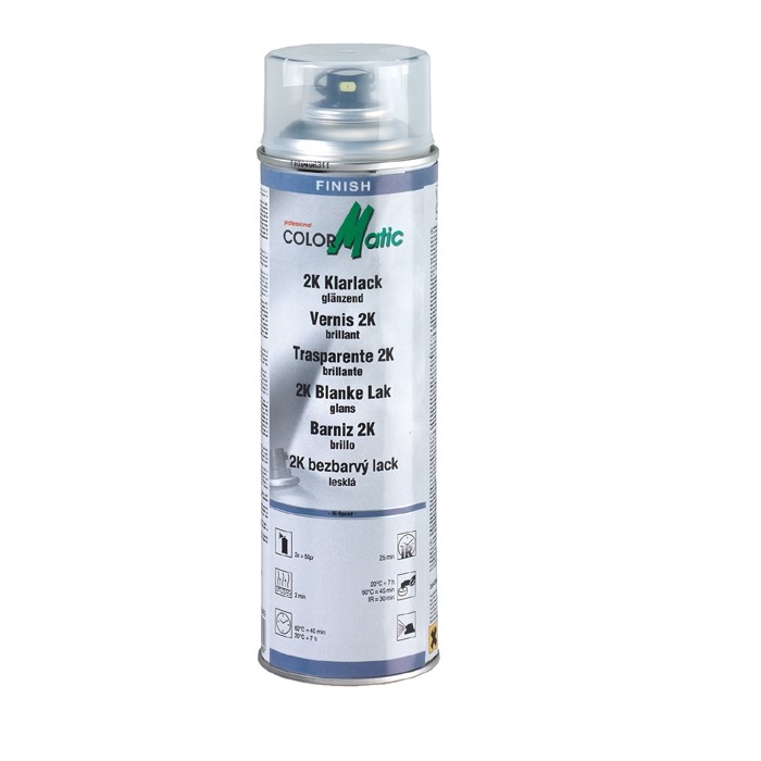 Lak 2K číry vysoký lesk ColorMatic 500 ml sprej (190469)