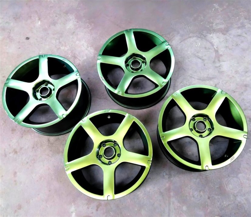 Flip Flop Lack mit MultiColor Chamäleon-Effekt ARMY (grün–blau), Spray 400 ml, PMColours