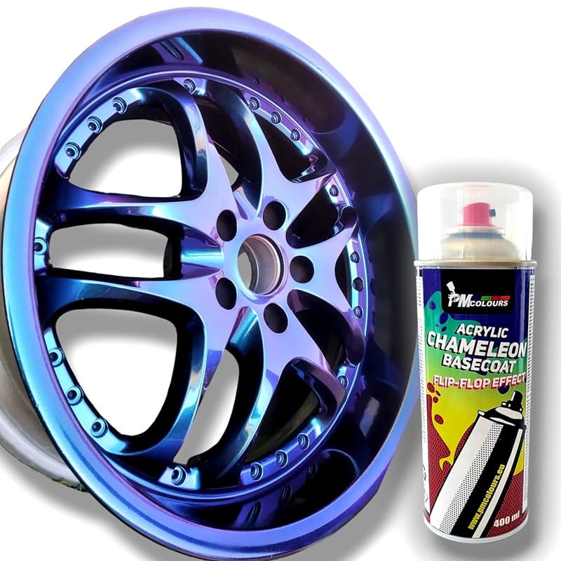 Flip Flop Lack mit MultiColor Chamäleon-Effekt AURORA (blau-violett), Spray 400 ml, PMcolours