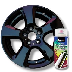 Flip Flop Lack mit MultiColor Chamäleon-Effekt LAVA (schwarz-rot-gelb), Spray 400 ml, PMcolours