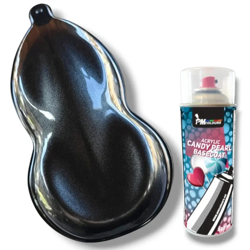 Candy Pearl Graphite Black – černá 400 ml sprej, PMcolours