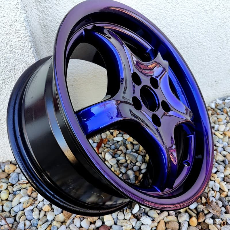 Flip Flop Lack mit MultiColor Chamäleon-Effekt VULCAN (blau-schwarz), Spray 400 ml, PMColours