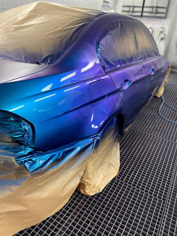 Flip Flop Lack mit MultiColor Chamäleon-Effekt NAVY (blau-violett), Spray 400 ml, PMcolours