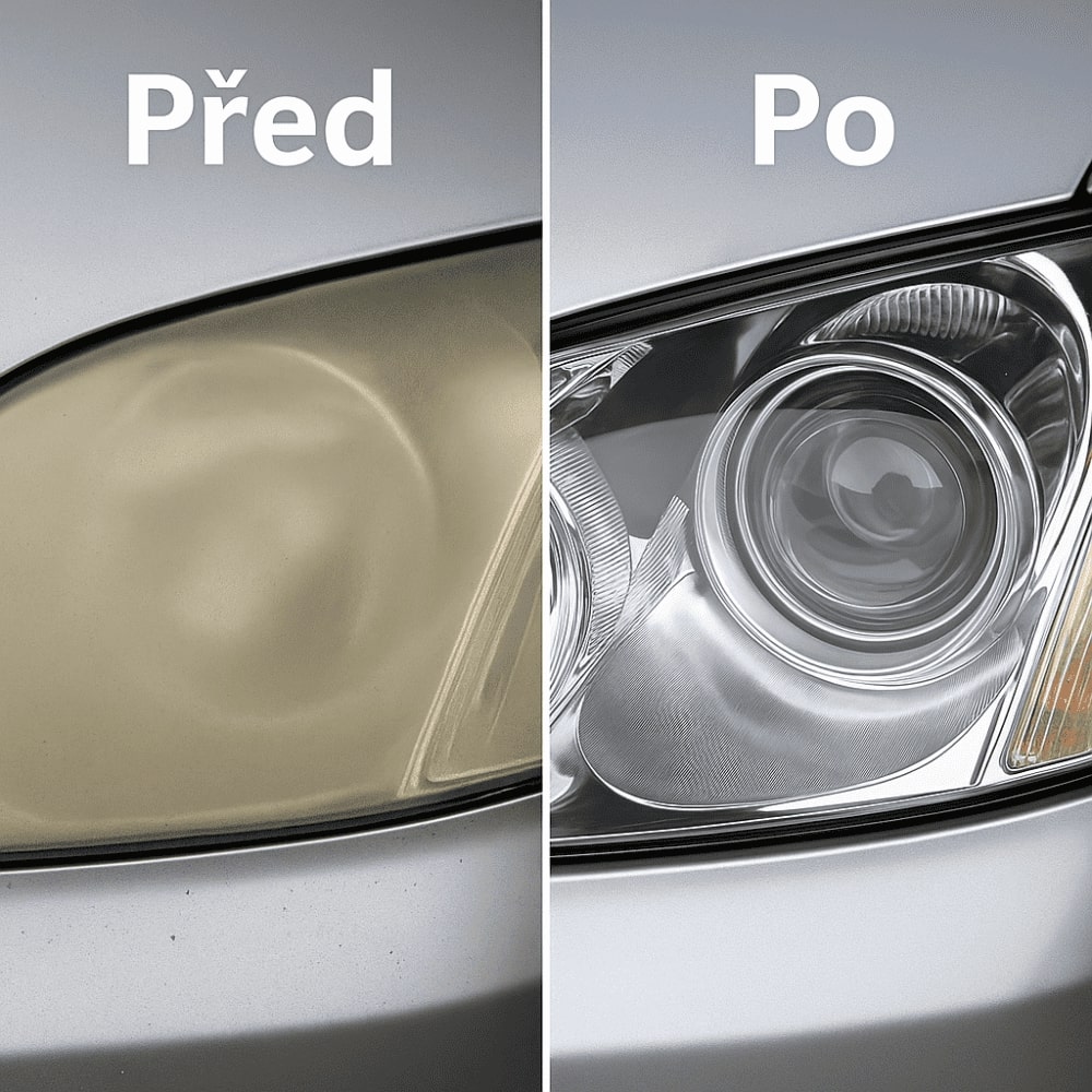 Renovace světlometů – Před / Po